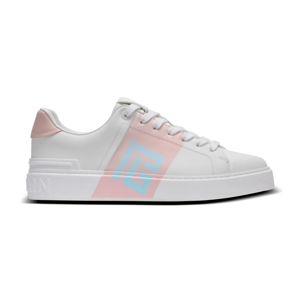 Balmain Women's White B-Court Trainers In Calfskin - Sneakers - 3 Uk - Shoes