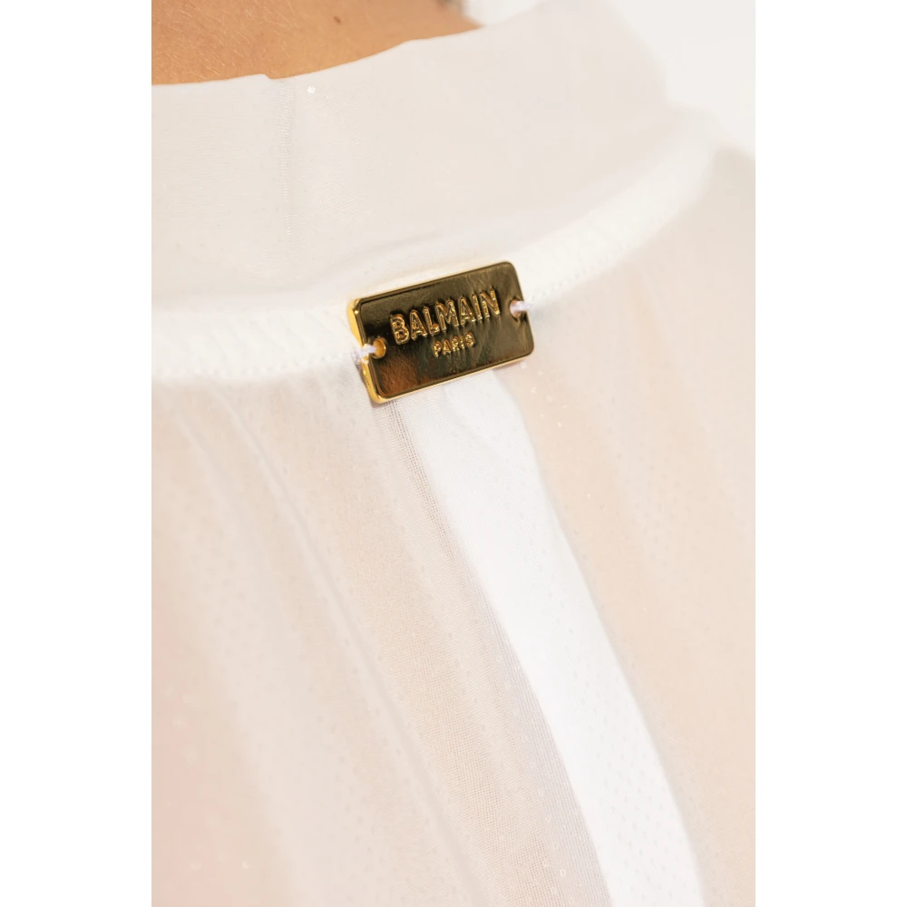 Balmain Korte strandjurk White Dames