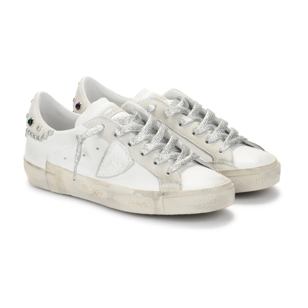 Philippe Model Paris X Goujons Leren Sneaker White Dames