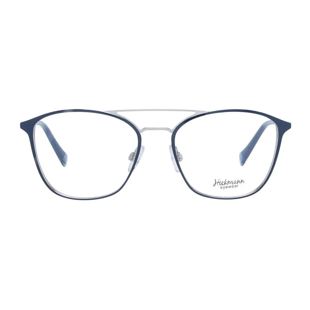 Ana Hickmann Blauwe Aviator Metalen Optische Frames Blue Dames