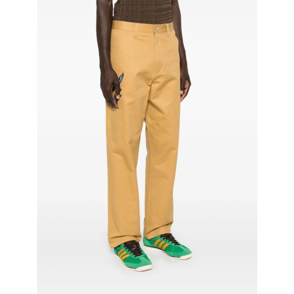 Carhartt WIP Grafisch Geborduurde Werkbroek Brown Heren