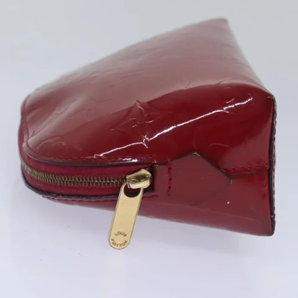 Louis Vuitton Vintage Pre-owned Leather pouches Red Dames
