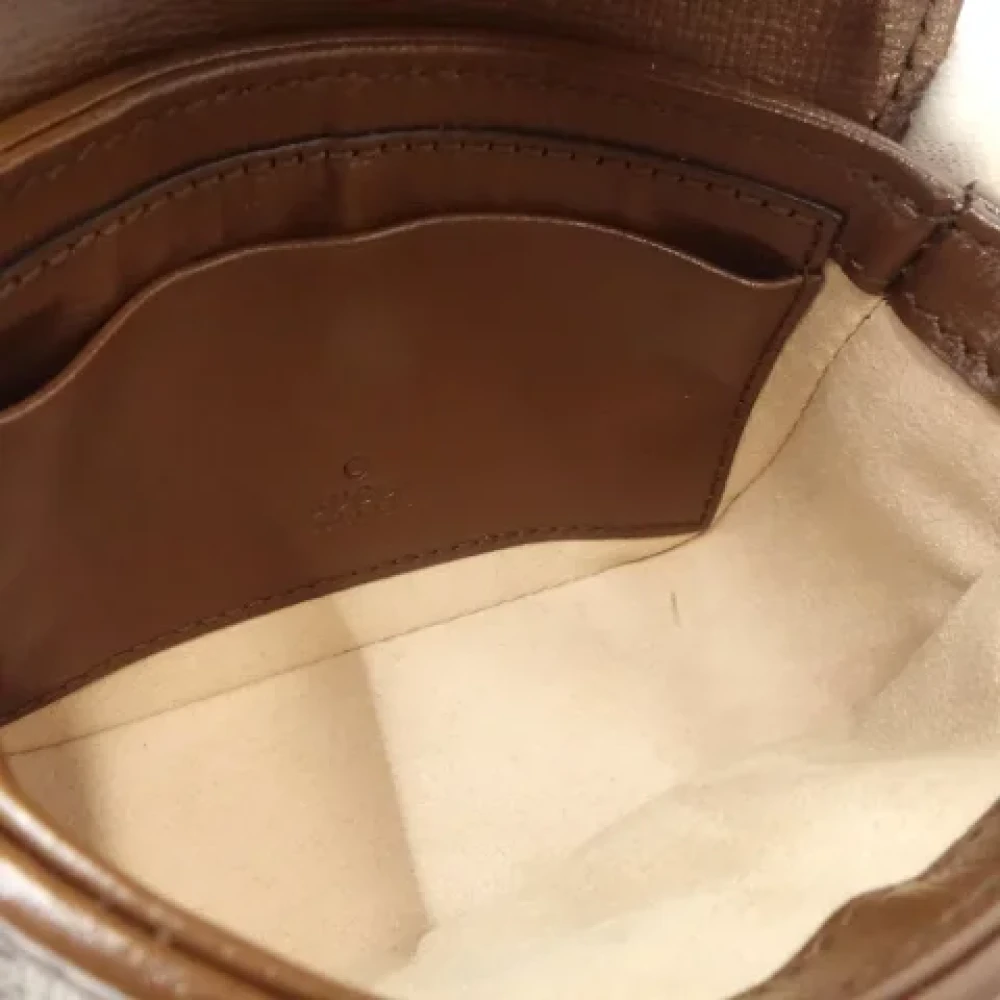 Gucci Vintage Pre-owned Canvas gucci-bags Beige Dames