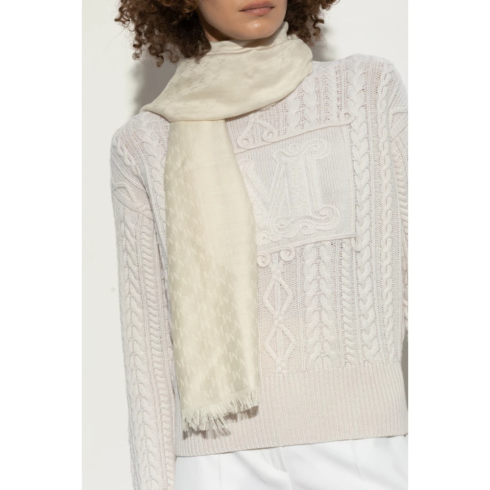 Max Mara Sjaal Umes Beige Dames