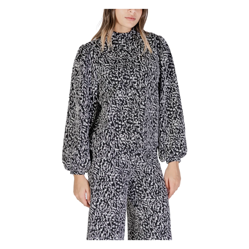 Ichi Herfst Winter Dames Sweatshirts Collectie Black Dames