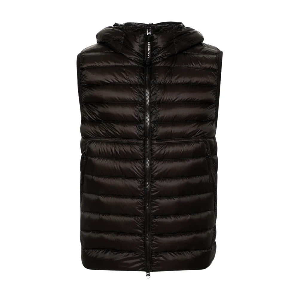 C.P. Company Zwarte Shell Goggle Down Gilet Black Heren