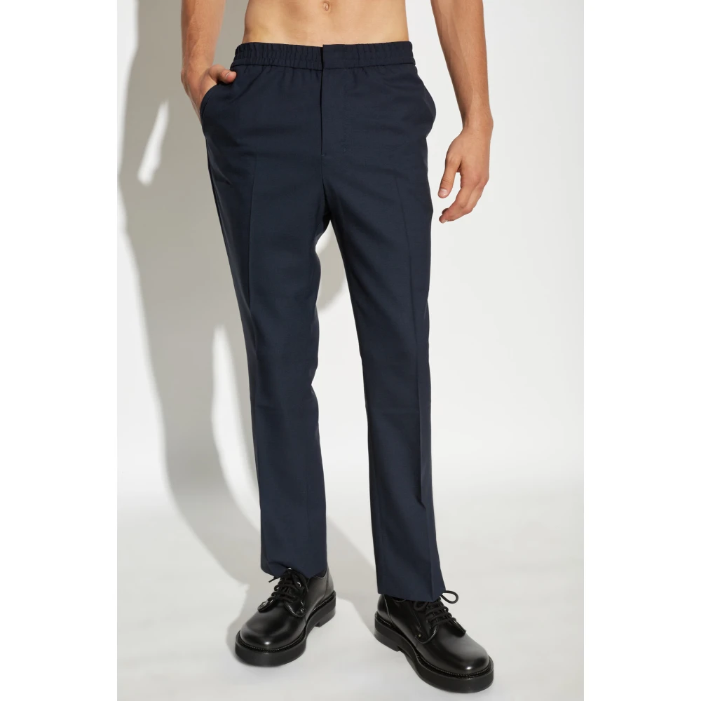 Ami Paris Wollen broek Blue Heren