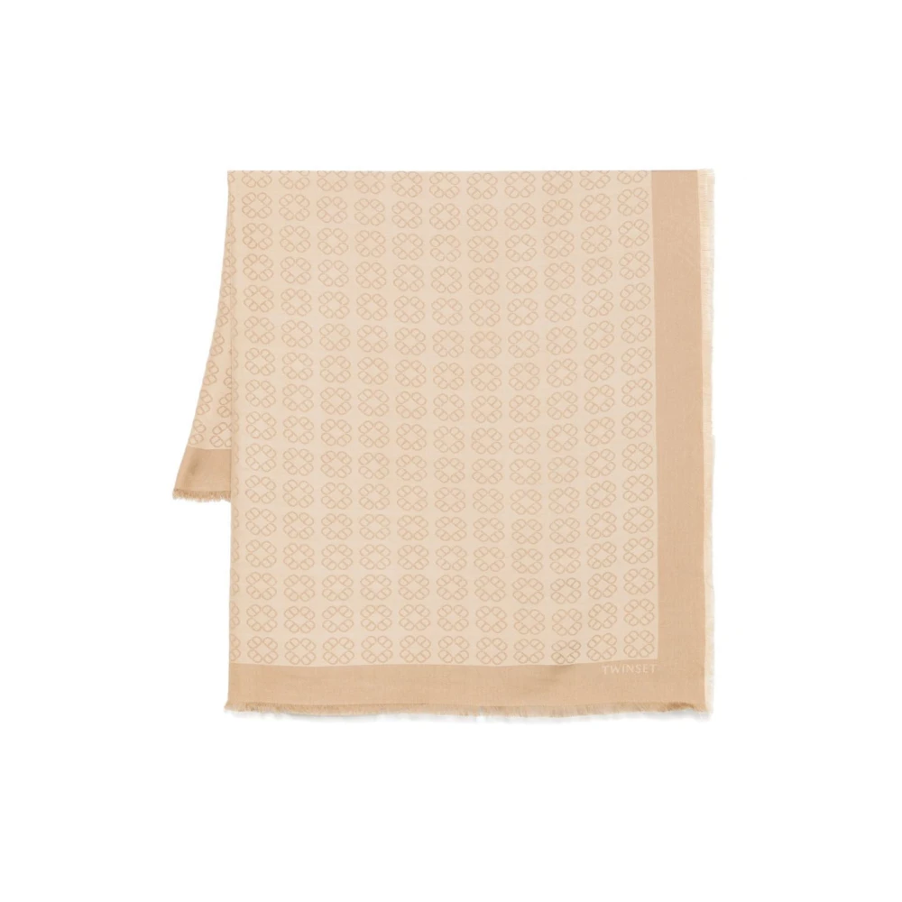 Twinset Stijlvolle Sjaal Set Beige Dames