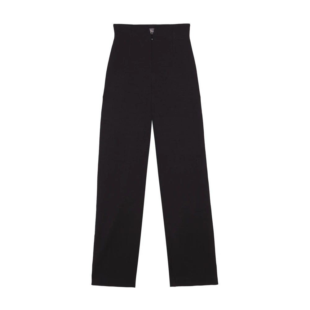 Cortana Bowie hoog getailleerde zwarte broek Black Dames