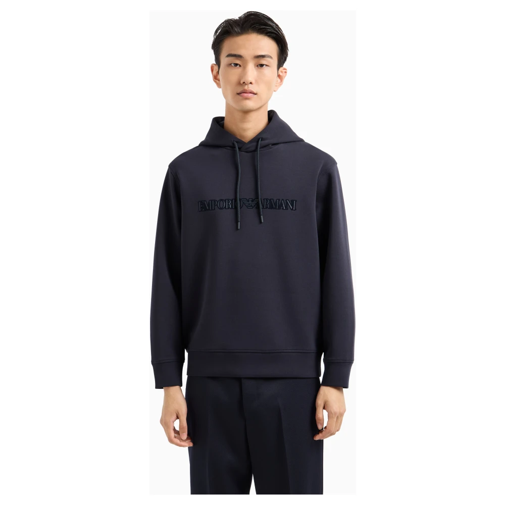 Emporio Armani Blauwe Sweater Collectie Blue Heren