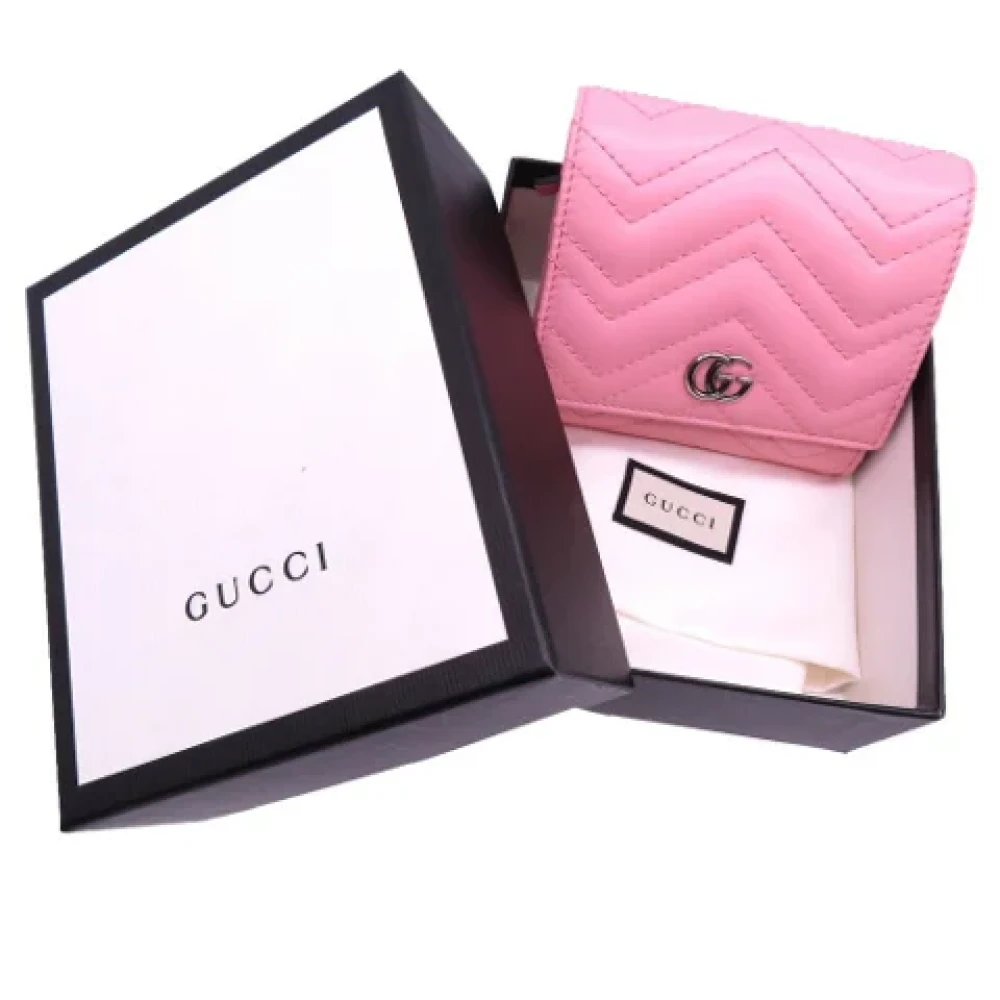 Gucci Vintage Pre-owned Leather wallets Pink Dames