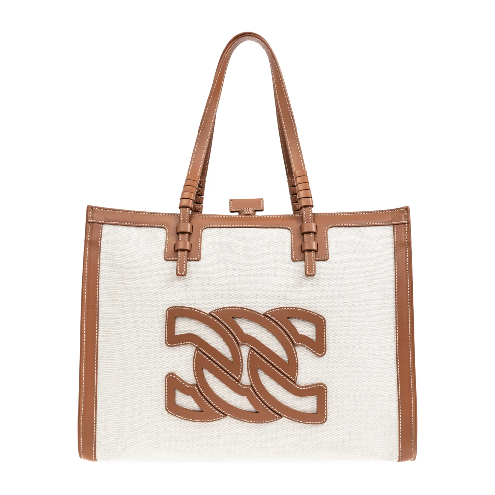 Casadei Beaurivage tote tas White Dames