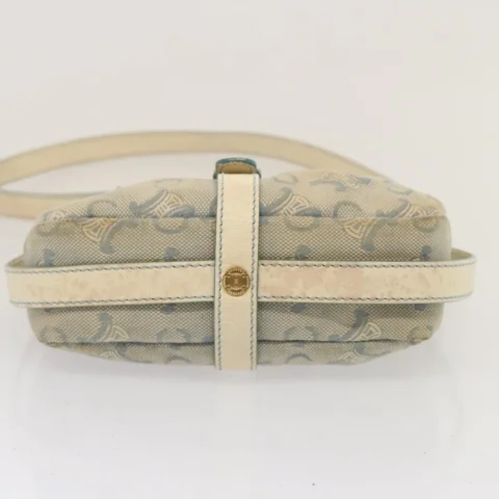 Celine Vintage Pre-owned Canvas shoulder-bags Blue Dames