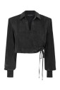 chemise-noire-courte-avec-lien-lateral