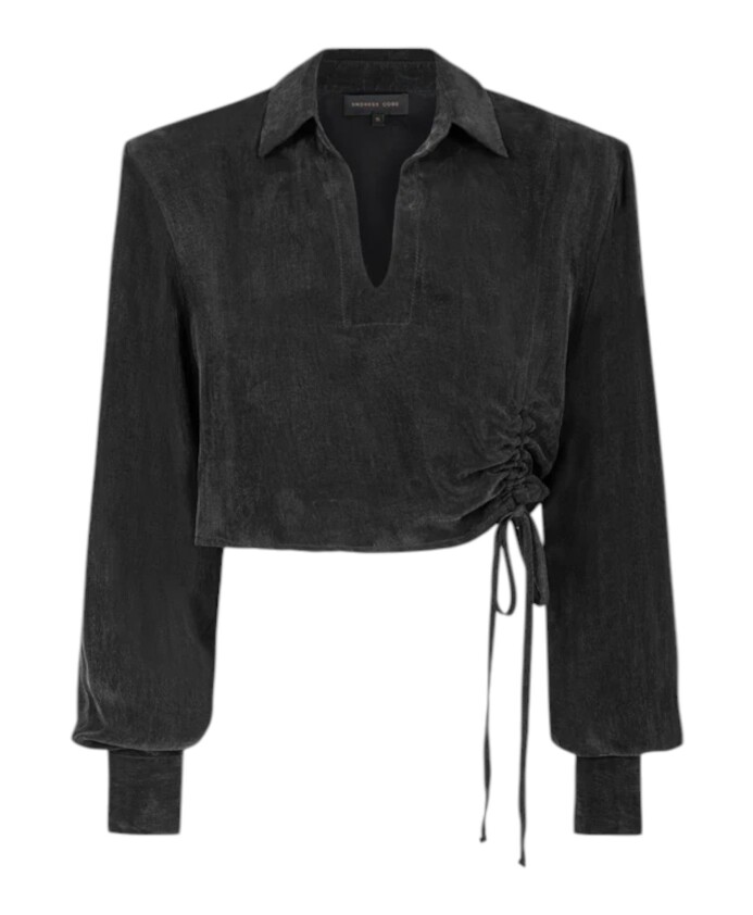 chemise-noire-courte-avec-lien-lateral