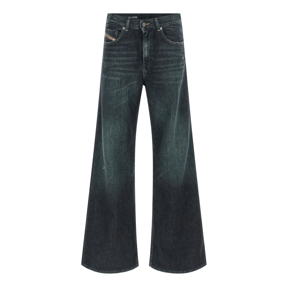 Diesel Women's Blue Wide Jeans, W24, 1978 D-Akemi Jeans