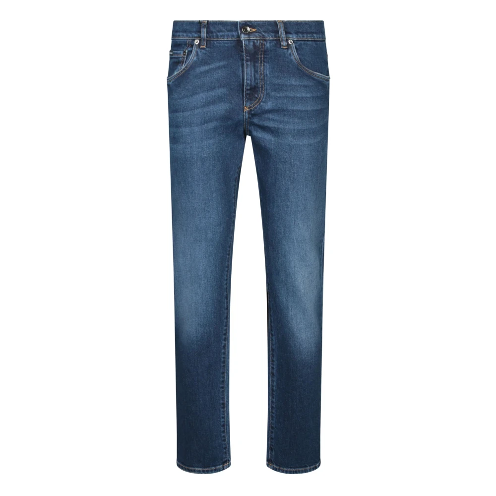 Dolce & Gabbana Blue Slim Fit Jeans, Male, M, Jeans Multicolor