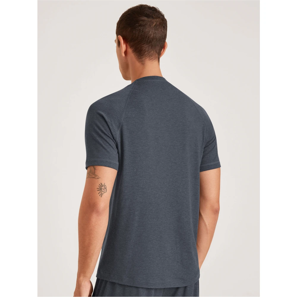 CALIDA Casual Katoenen T-Shirt Gray Heren