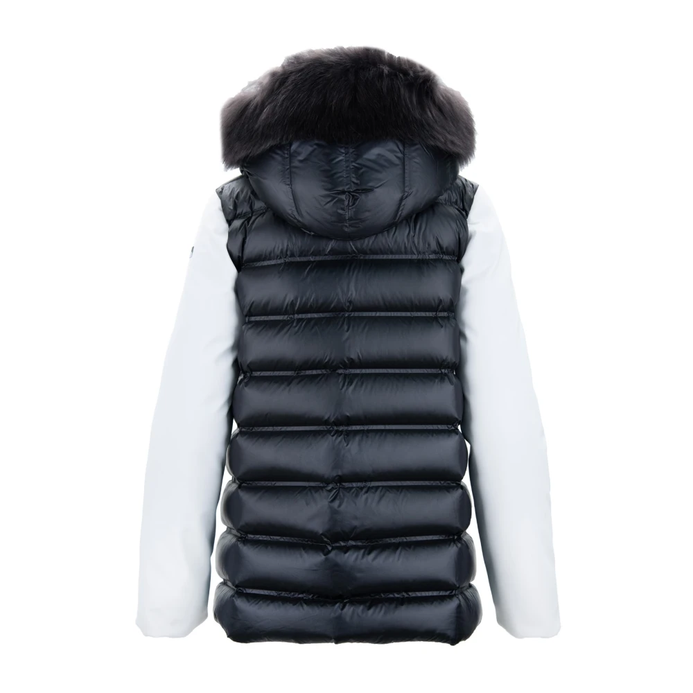 RRD Dames donsjas met bontkraag White Dames