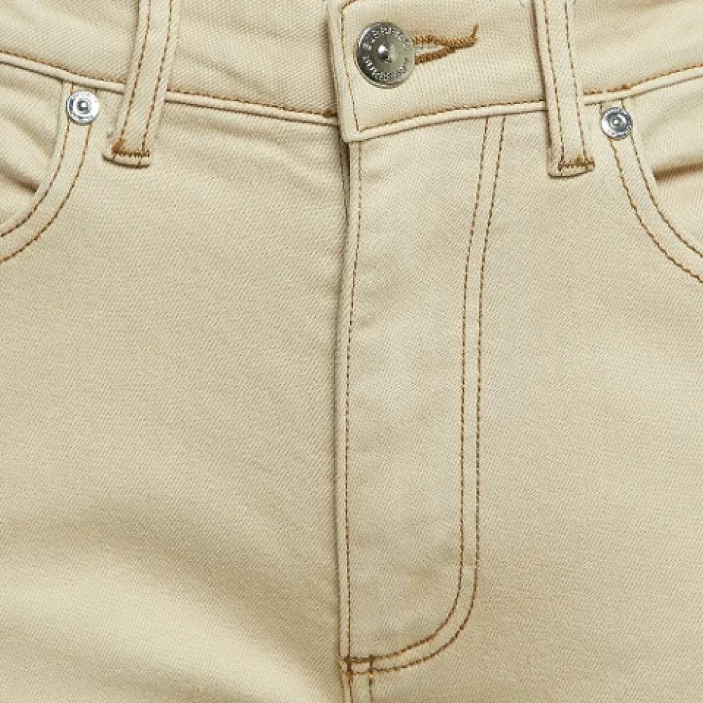Burberry Vintage Pre-owned Denim jeans Beige Dames