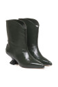 bottes-vertes-en-cuir