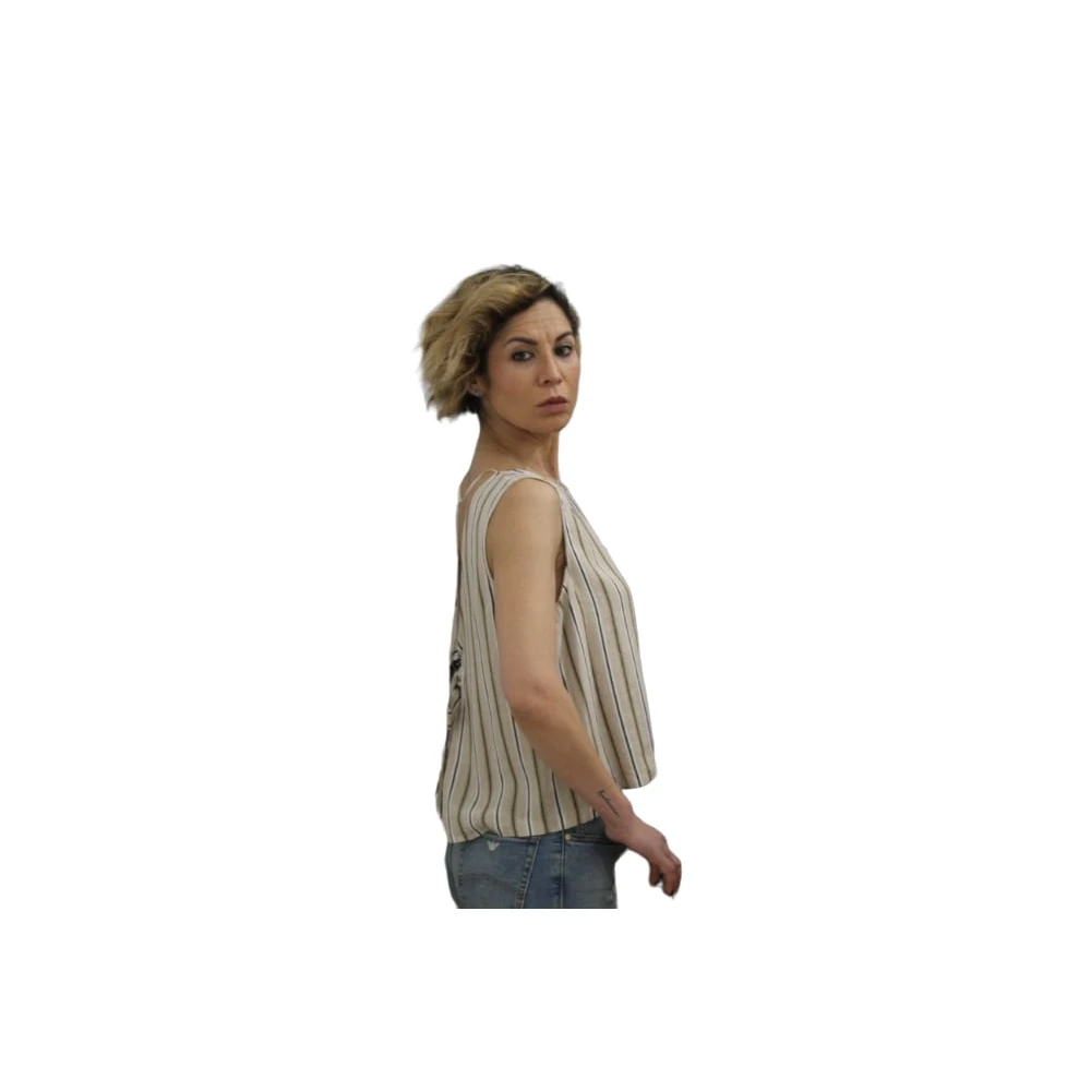 Gaudi Mouwloos T-shirt Multicolor Dames