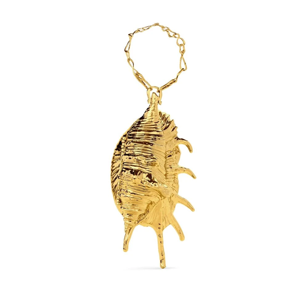 Cult Gaia Goudkleurige Schelp Hanger Ketting Polsband Yellow Dames