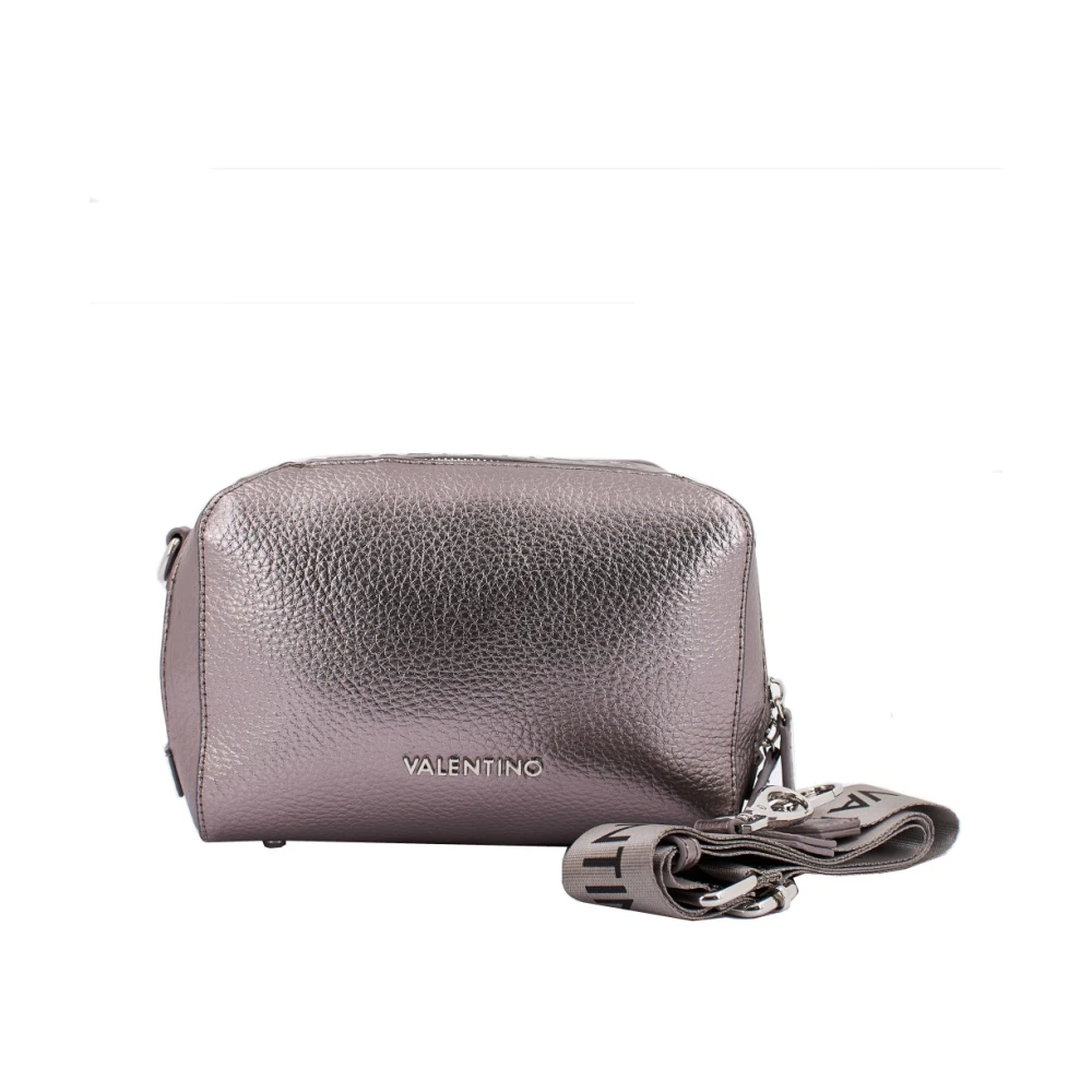 Valentino by Mario Valentino Metallic Lady Synthetische Crossbody Tas Gray Dames