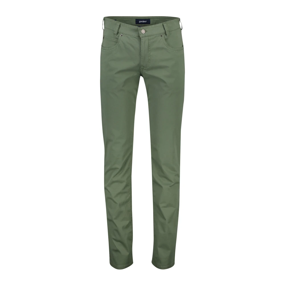 Gardeur Groene Denim 5-Pocket Jeans Green Heren