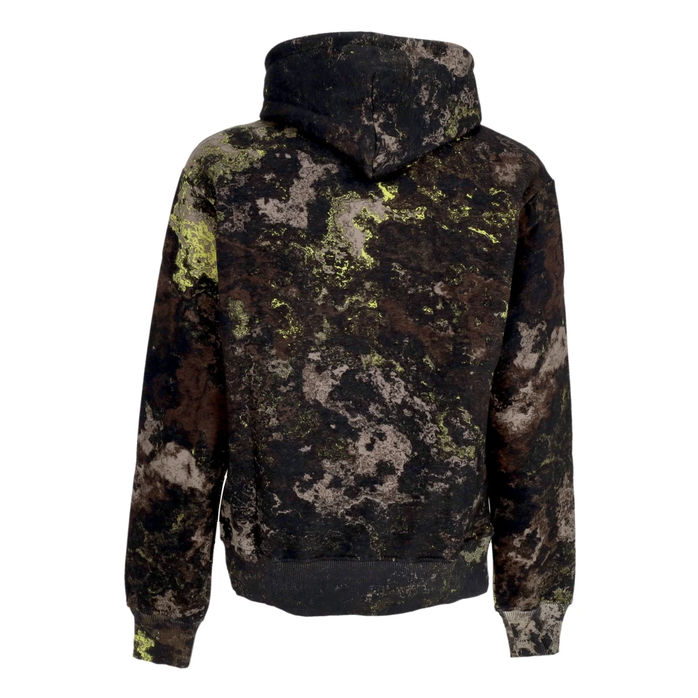 Dolly Noire Donkere Camo Hoodie met Voorzak Brown Heren