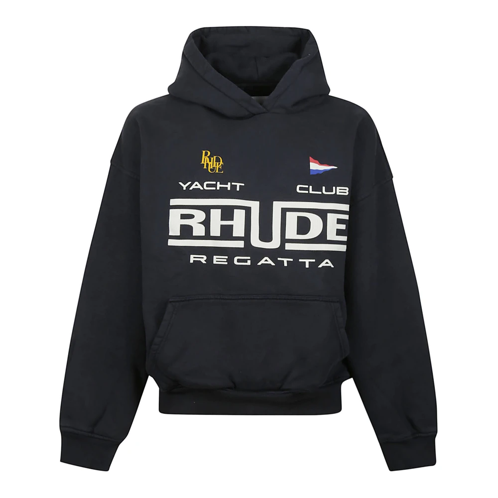 Rhude Uomo Nero Felpe, M, New,