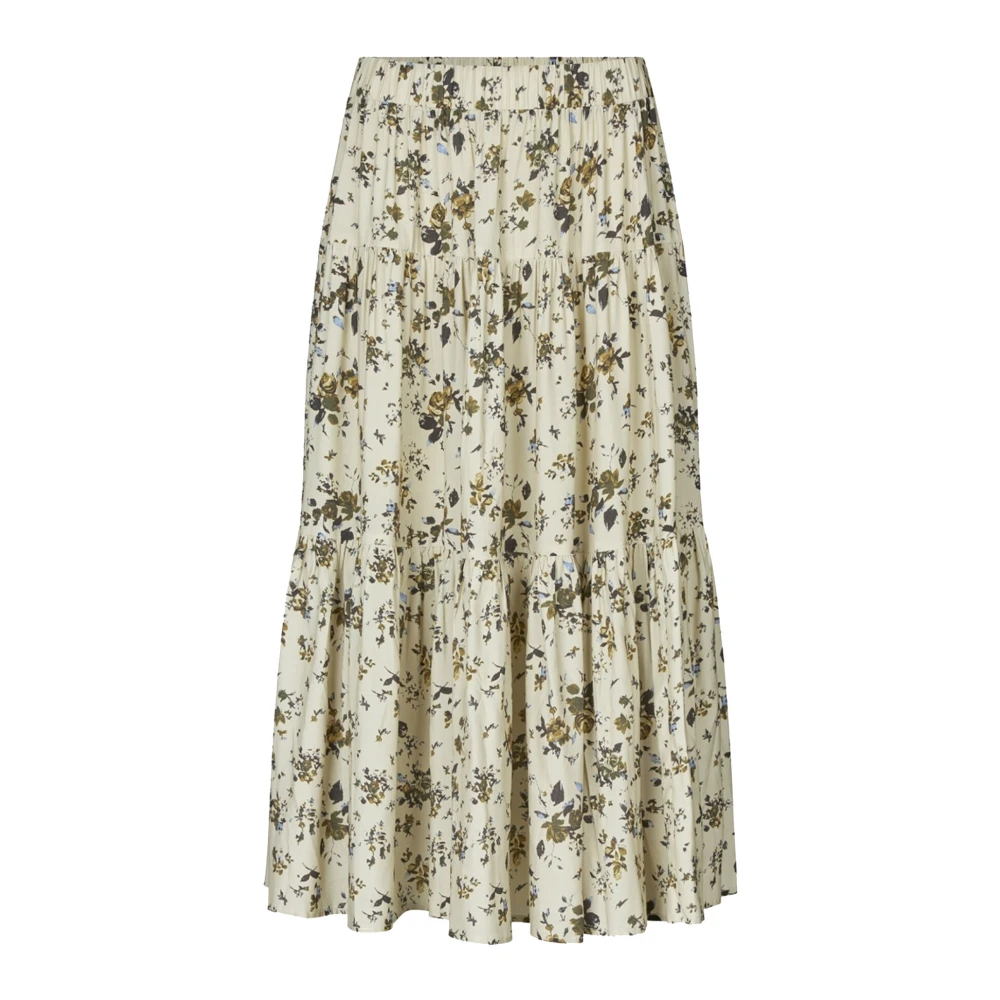 Lollys Laundry Morningll Maxi Rok Room Beige Dames