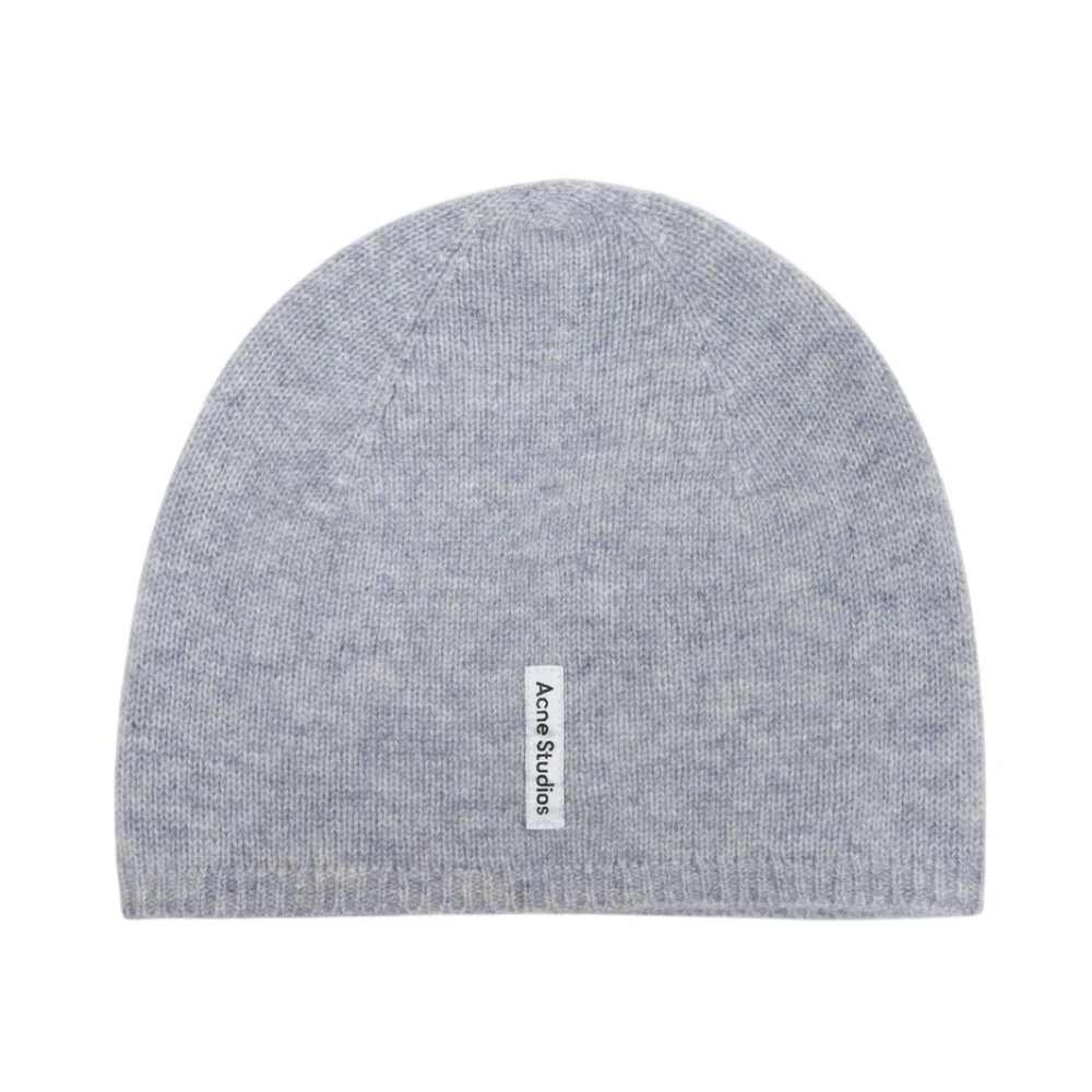 Acne Studios Unisex Gray Fitted Beanie - Accessories - One Size - Accessories