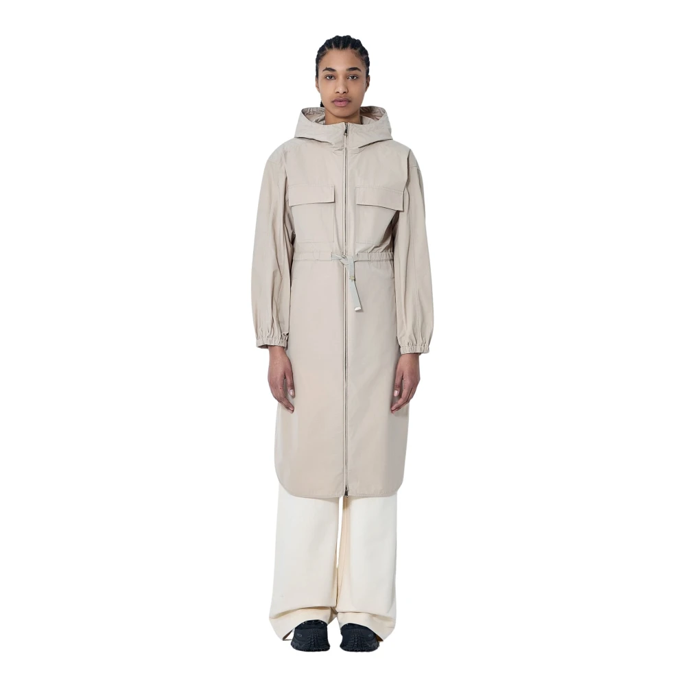 Moncler - Coats > Parkas - Beige - Moncler - Modalova
