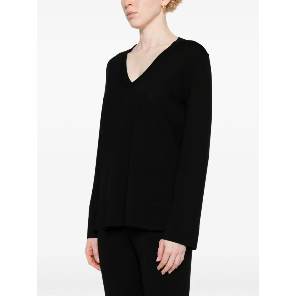 Theory Regal V-Neck Sweater Black Dames