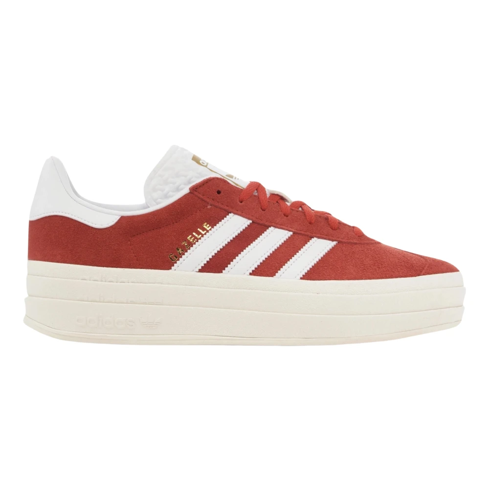 Adidas Bold Red Gazelle Limited Edition Sneakers White, Herr