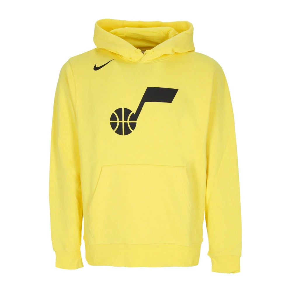 Nike Utah Jazz Hoodie Gul Strike Yellow, Herr