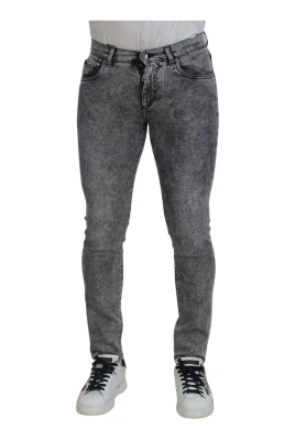Grå Slim Fit Denim Jeans