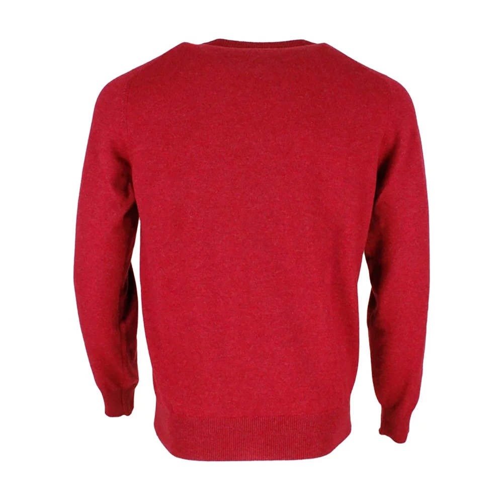BRUNELLO CUCINELLI Cashmere Crewneck Sweater Red Heren