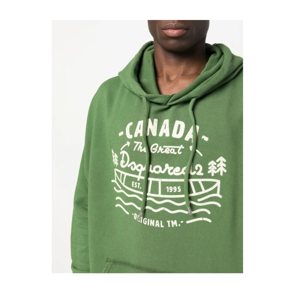 Dsquared2 Stijlvolle Sweaters en Gebreide Kleding Collectie Green Heren
