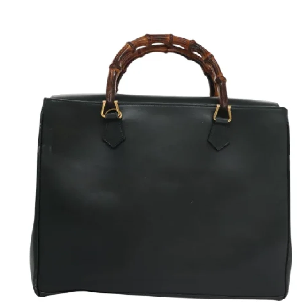 Gucci Vintage Pre-owned Leather handbags Black Dames
