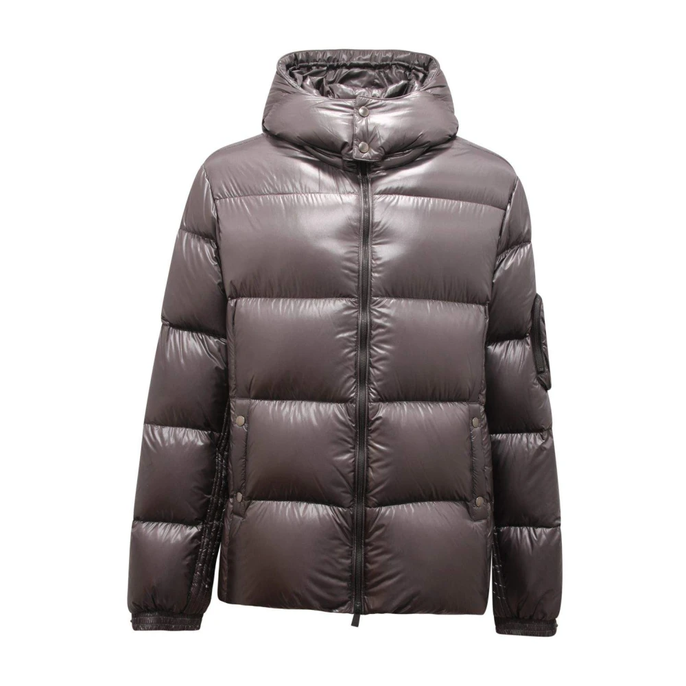 Tatras Mannelijk Grijs Piumino Down Jacket Met Afneembare Capuchon