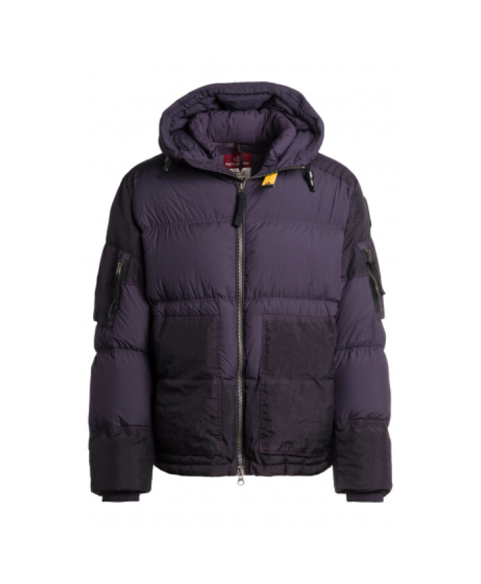 velvet-hooded-bimaterial-jacket