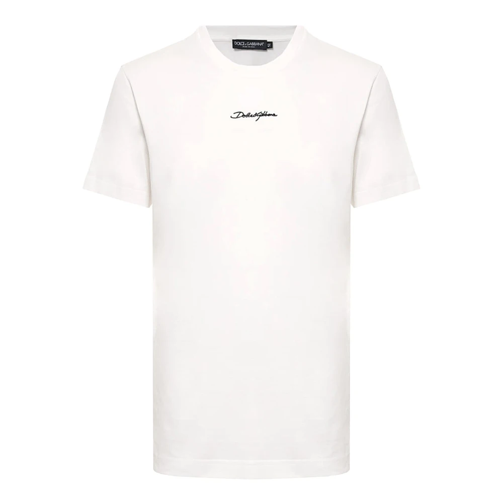 Dolce & Gabbana White T-Shirts, Male, Xl, T-Shirt