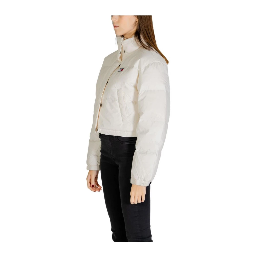 Tommy Jeans Herfst Winter Dames Polyester Jas Collectie Beige Dames