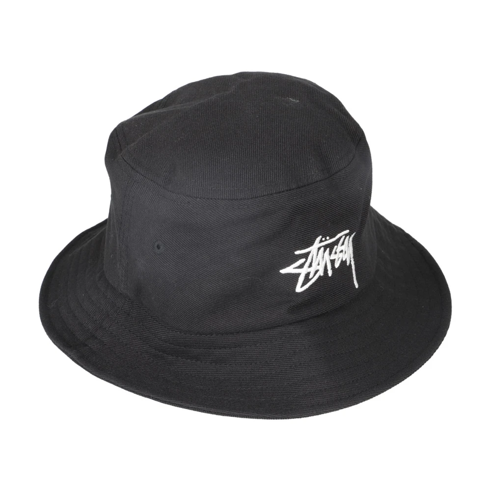 Stüssy Stijlvolle Bucket Hat voor Grote Voorraad Black Heren