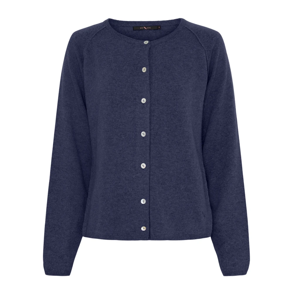 Btfcph Mujer Azul - Cárdigan De Cachemir De Punto Fino - Knitwear - 2XL - Cárdigan De Cachemir De Punto Fino