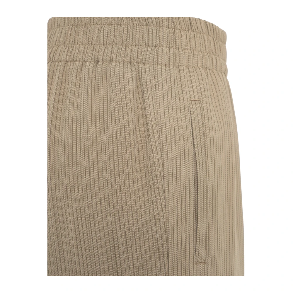 Golden Goose Beige Pinstripe Wijde Broek Beige Dames