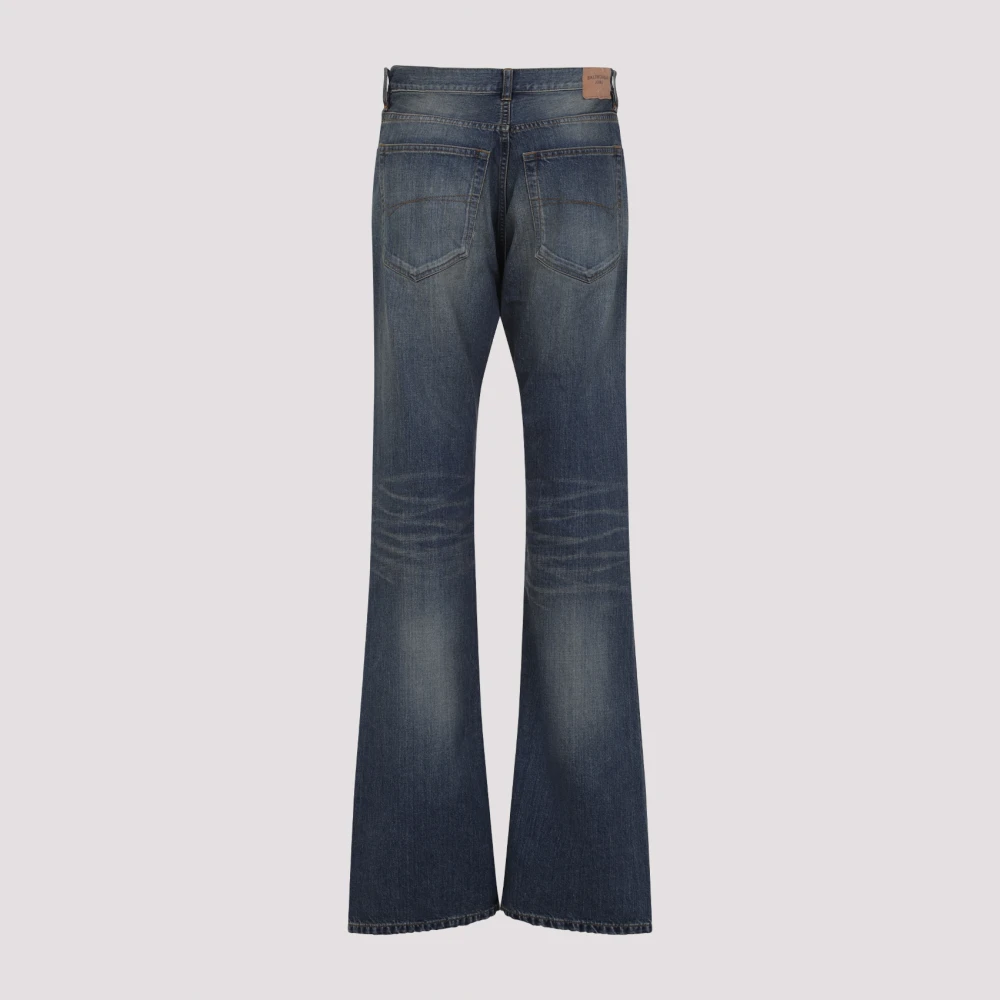 Balenciaga Whisker Straight Fit Broek Blue Dames