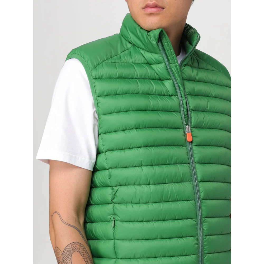 Save The Duck Stijlvol Puffer Vest Green Heren